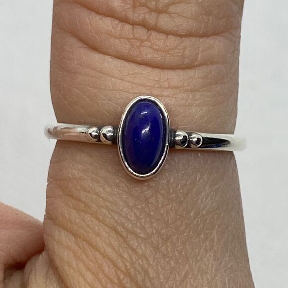 💛 HTF Vintage 925 Avery Lapis Ring - Picture 1 of 4